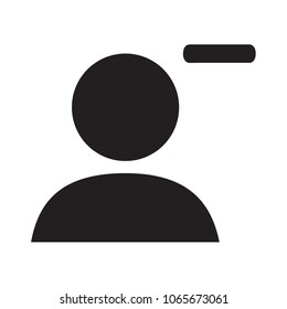 remove from friends vector icon, remove friend sign, delete friend icon