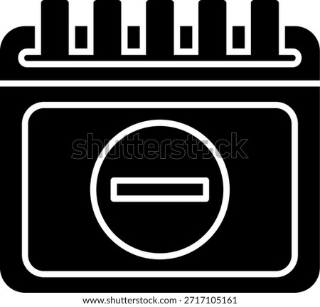 Remove Glyph Style Icon Design
