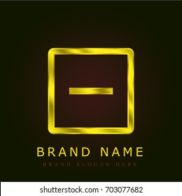 Remove golden metallic logo