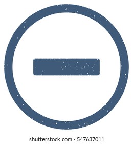 Remove grainy textured icon for overlay watermark stamps. Flat symbol with scratched texture. Dotted vector blue ink rubber seal stamp with grunge design on a white background.