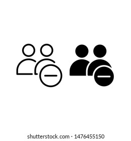 Remove group icon. With outline and glyph style