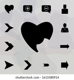 Remove the heart icon. Web icons universal set for web and mobile