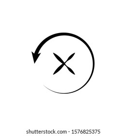 remove history icon vector illustration