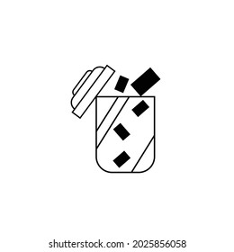 Remove Icon Flat Style Isolated Vector Illustration