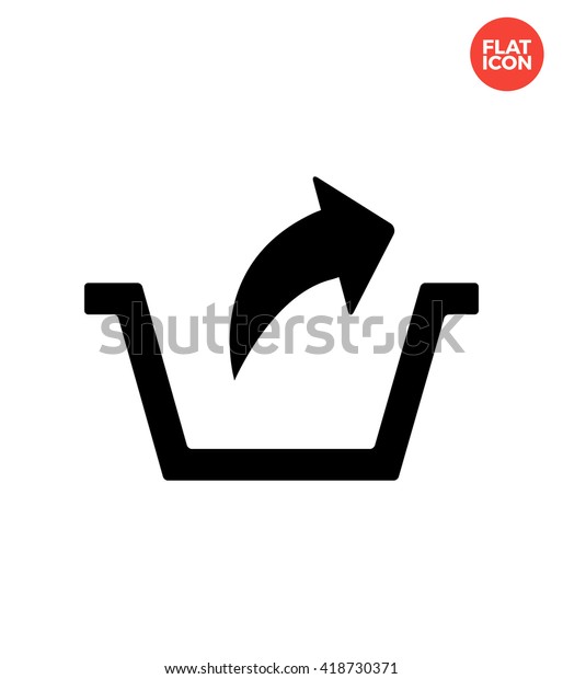 Remove Icon Flat Style Isolated Vector Stock Vector (Royalty Free