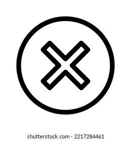 Eliminar icono. eliminar signo. ilustración vectorial