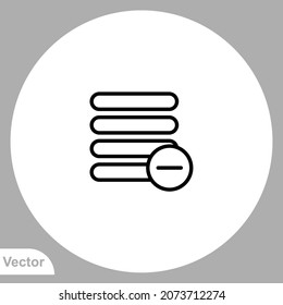 Remove icon sign vector,Symbol, logo illustration for web and mobile
