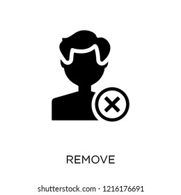 Remove icon. Remove symbol design from User interface collection. Simple element vector illustration on white background.