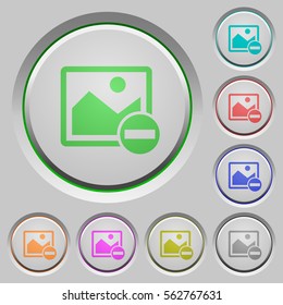 Remove image color icons on sunk push buttons