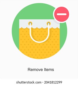 Remove Items or Products Icon Concept 