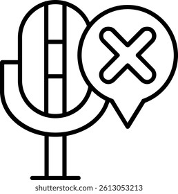 Remove Line Vector Icon Design