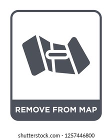 remove from map icon vector on white background, remove from map trendy filled icons from Maps and locations collection, remove from map simple element illustration