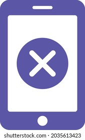 Remove Mobile Isolated Vector icon which can easily modify or edit