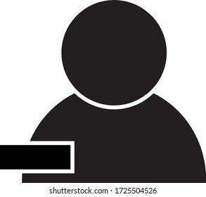Remove people icon. Vectori illustration