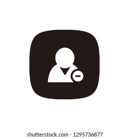 Remove phone contact icon sign symbol