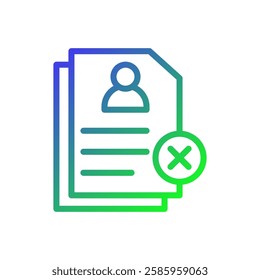 Remove Profile Data and Application Form Icon