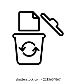 Remove project icon, Line Vector graphics