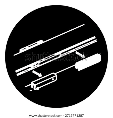 Remove Shipping Blocks Symbol Sign, Vector Illustration, Isolated On White Background Label. EPS10