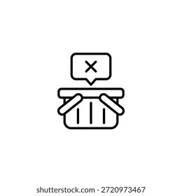 Quitar cesta de la compra Cancelar pedido Icono