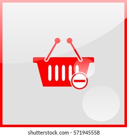 Remove from Shopping Basket Icon.
