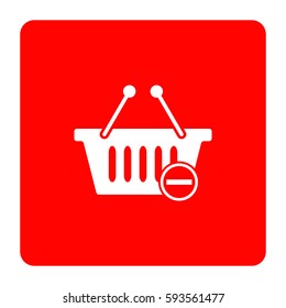 Remove from Shopping Basket Icon.