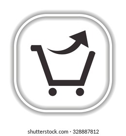 remove from the shopping cart. icon.  design