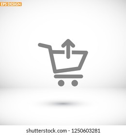 Remove from Shopping Cart  icon. Vector  Eps 10 