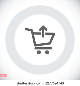 Remove from Shopping Cart  icon. Vector  Eps 10 