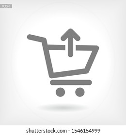 Remove from Shopping Cart icon. Vector Eps 10 . Lorem Ipsum Flat Design