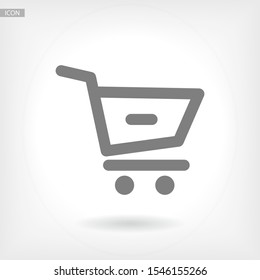Remove from Shopping Cart icon. Vector Eps 10. Lorem Ipsum Flat Design