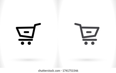 Remove from Shopping Cart  icon. Vector  Eps 10 . Lorem Ipsum Flat Design 