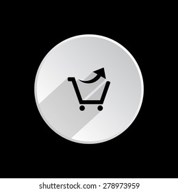 remove from the shopping cart. icon. vector design