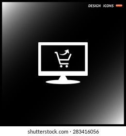 remove from the shopping cart. icon. vector design