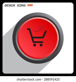 remove from the shopping cart. icon. vector design