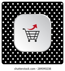 remove from the shopping cart. icon. vector design
