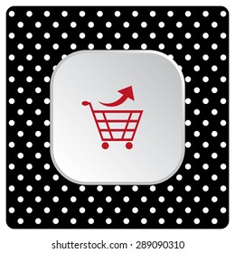 remove from the shopping cart. icon. vector design