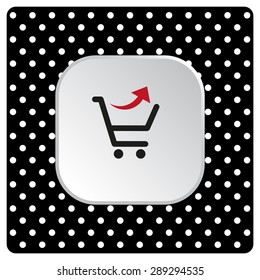remove from the shopping cart. icon. vector design
