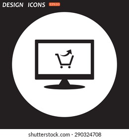 remove from the shopping cart. icon. vector design