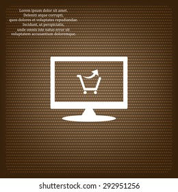 remove from the shopping cart. icon. vector design