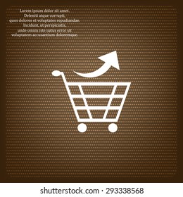 remove from the shopping cart. icon. vector design