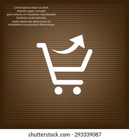 remove from the shopping cart. icon. vector design
