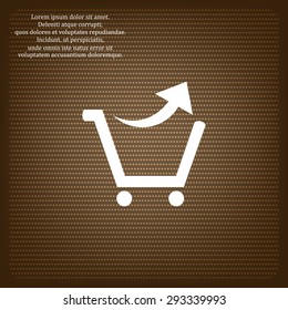 remove from the shopping cart. icon. vector design