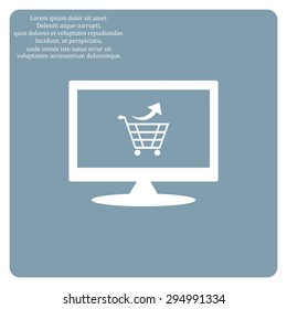 remove from the shopping cart. icon. vector design