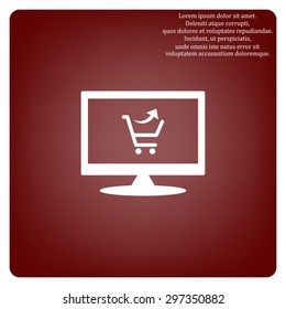 remove from the shopping cart. icon. vector design