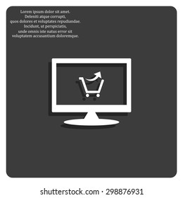 remove from the shopping cart. icon. vector design