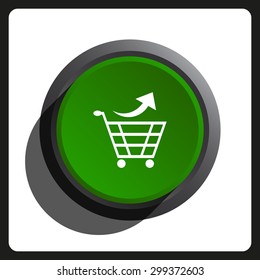 remove from the shopping cart. icon. vector design
