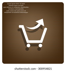 remove from the shopping cart. icon. vector design