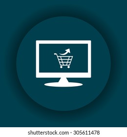 remove from the shopping cart. icon. vector design