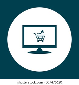 remove from the shopping cart. icon. vector design