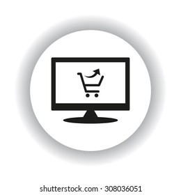remove from the shopping cart. icon. vector design